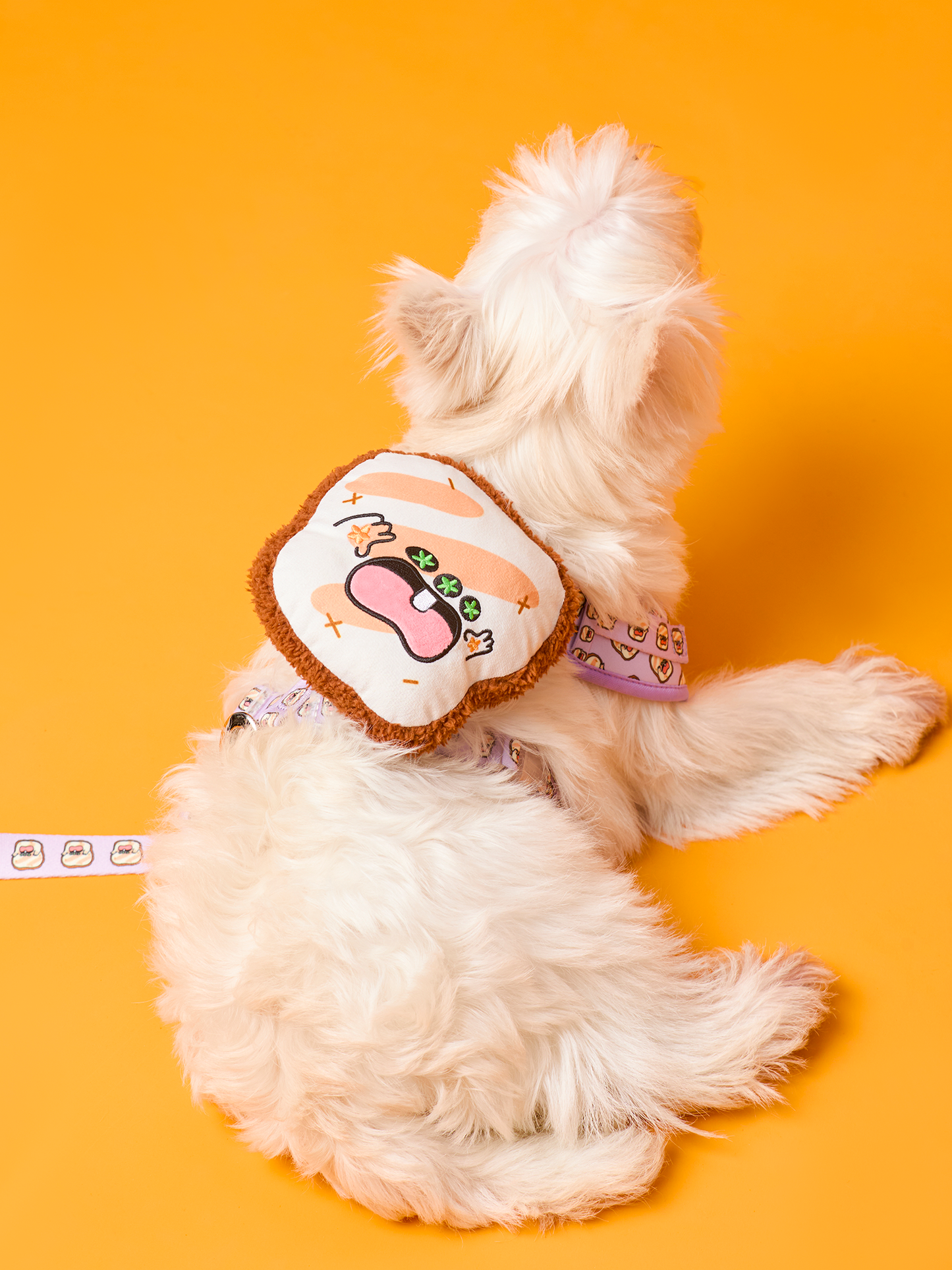 Toastie Bread Dog Harness and Leash Bundle - RuaRua's Comfy Duo