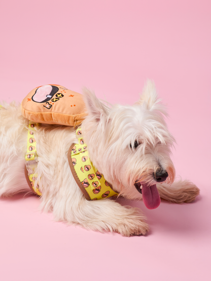 Baked Potato Dog Harness and Leash Bundle - RuaRua's Cozy Duo