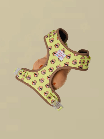 Baked Potato Dog Harness and Leash Bundle - RuaRua's Cozy Duo